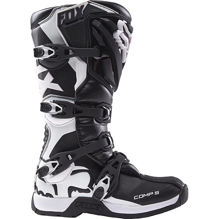 FOX WOMENS COMP 5 BOOTS [BLACK/WHITE]