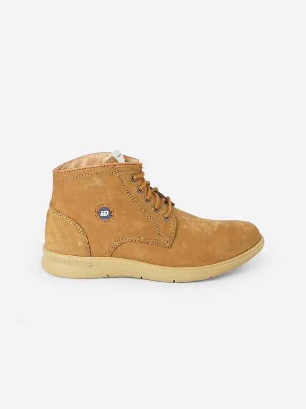 Men's Camel Nubuck Leather Light Weight Boot (ID1053)