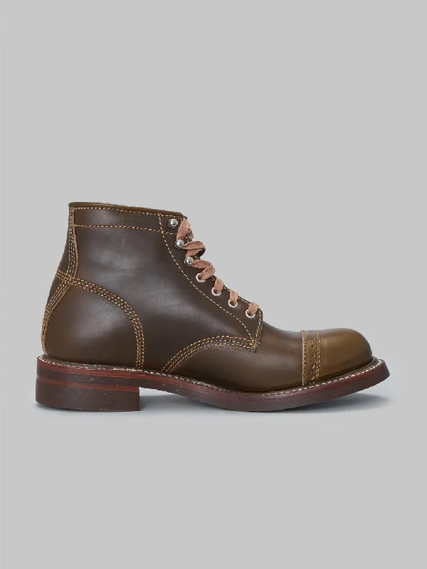 John Lofgren Combat Boots Horween Leather CXL Dark Olive