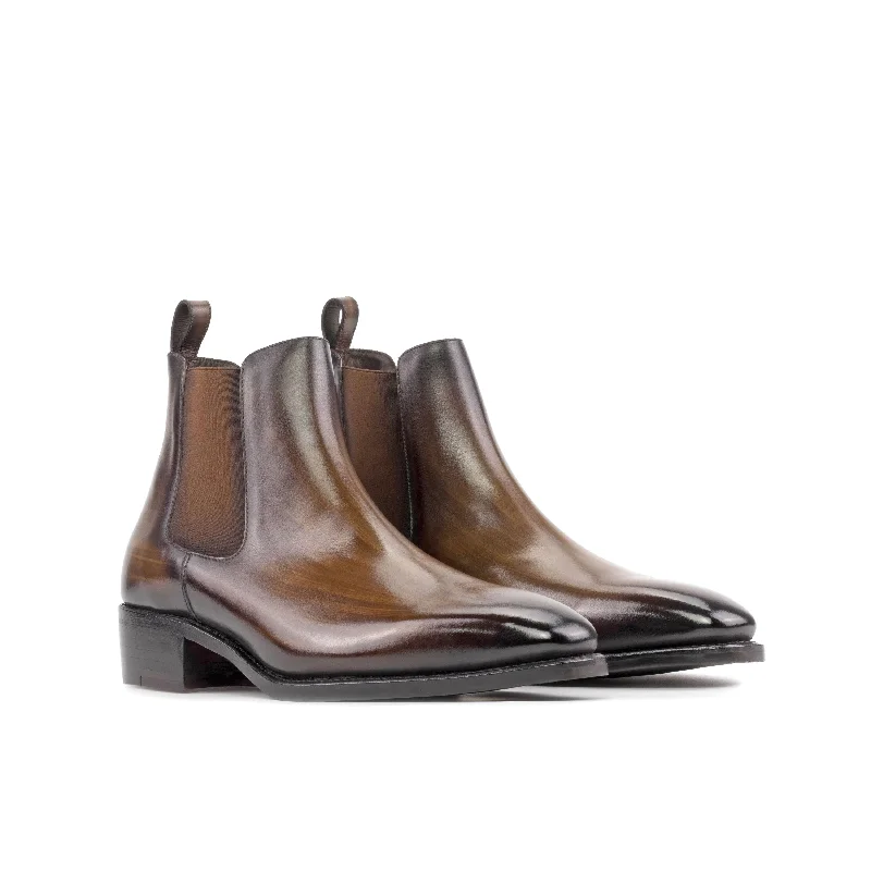 Kingcharl Patina Chelsea Boots