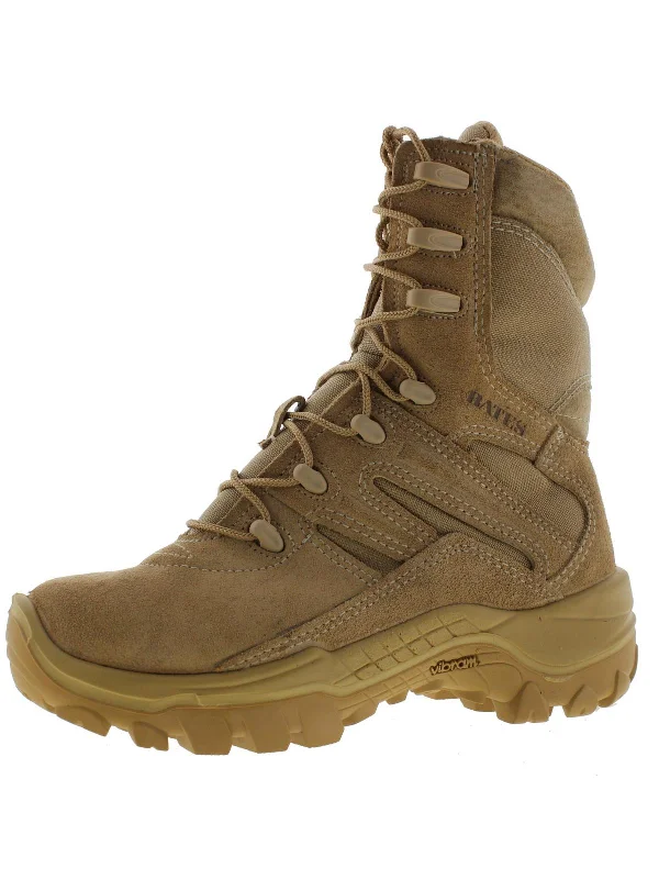 Mens Suede Mid-Calf Combat Boots