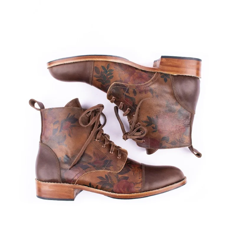 MK211254 - El Don Fiore Café [Men's Leather Boots]