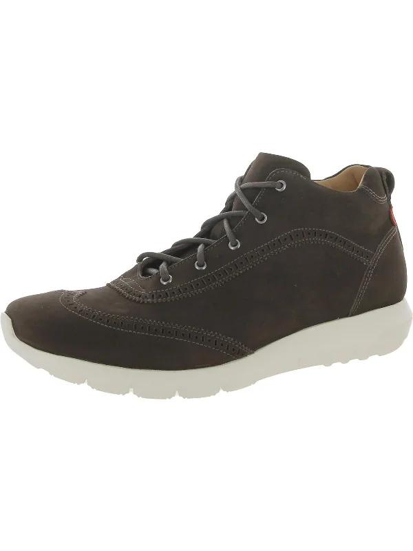 Park Terrace Mens Nubuck Wingtip Ankle Boots