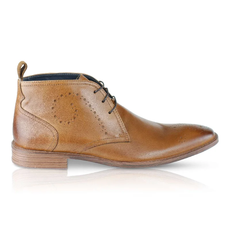 Pembroke Brogue Leather Desert Boot