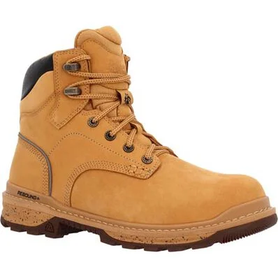 Rocky - Men's 6"" Rams Horn Wheat Composite Toe Waterproof Work Boot - RKK0392