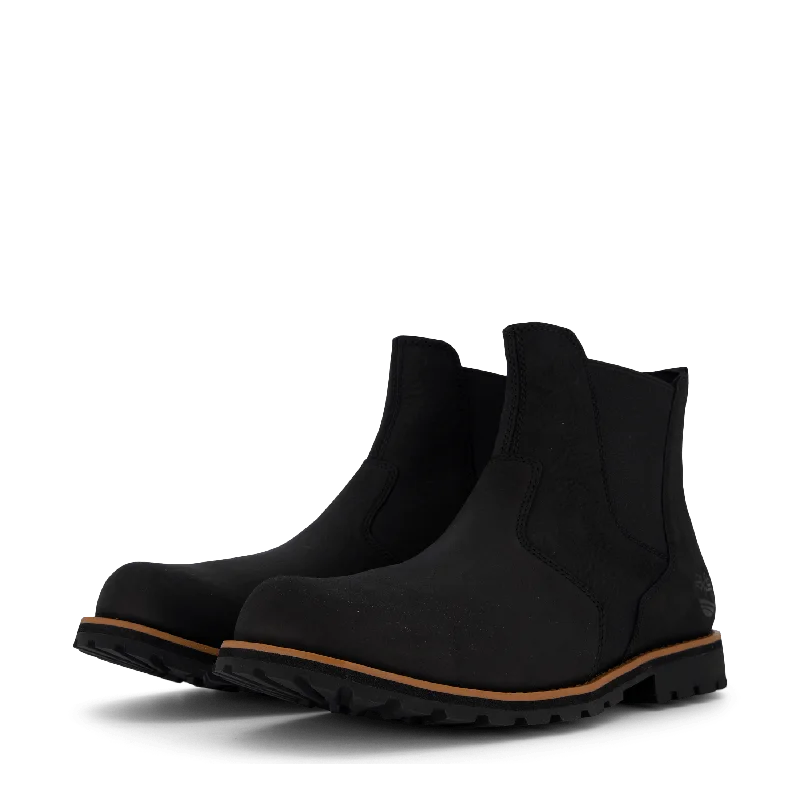 Attleboro Mid Chelsea Boot Jet Jet Black