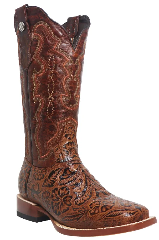 Women’s Tanner Mark Cognac tooled boot