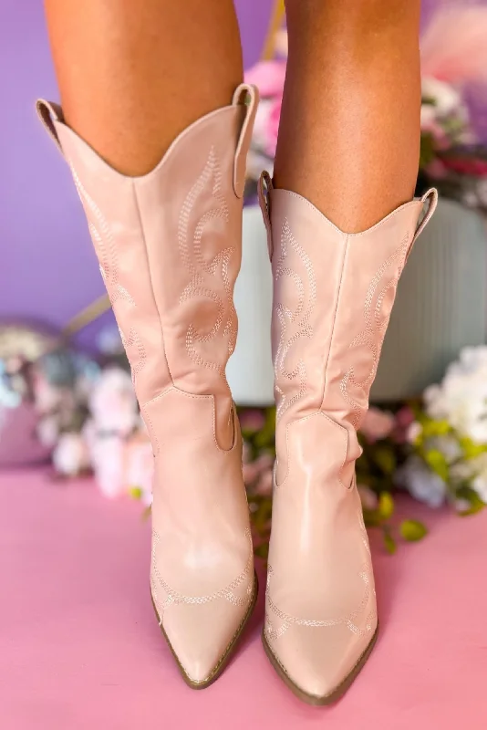 Beige Western Inspired Boots *FINAL SALE*