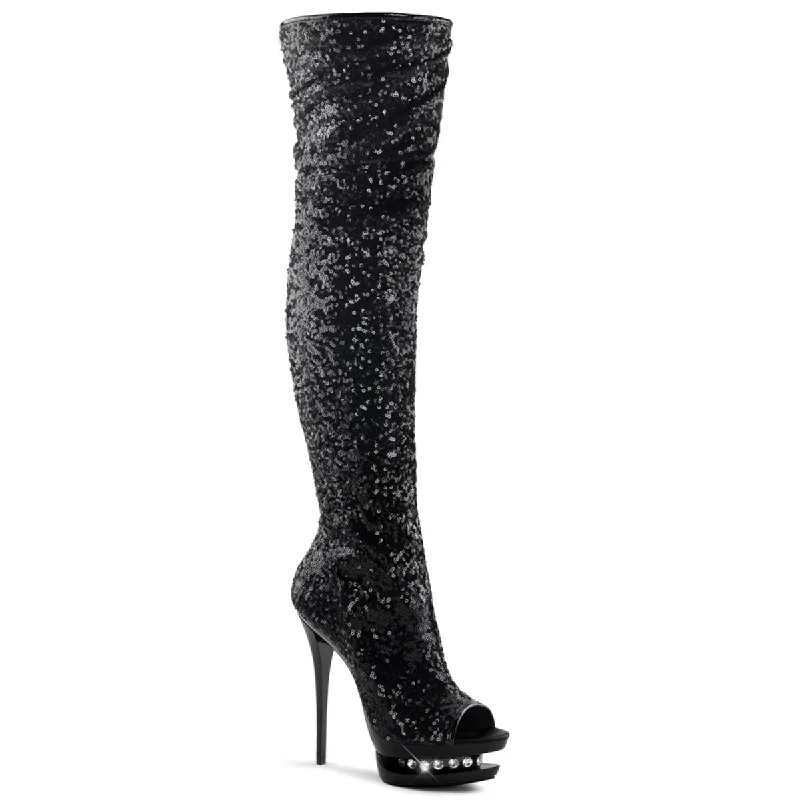 BLONDIE-R-3011 Black Sequins/Black