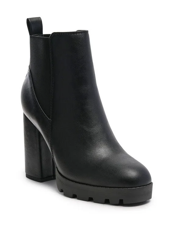 Rag Company Block Heeled Chelsea Boot