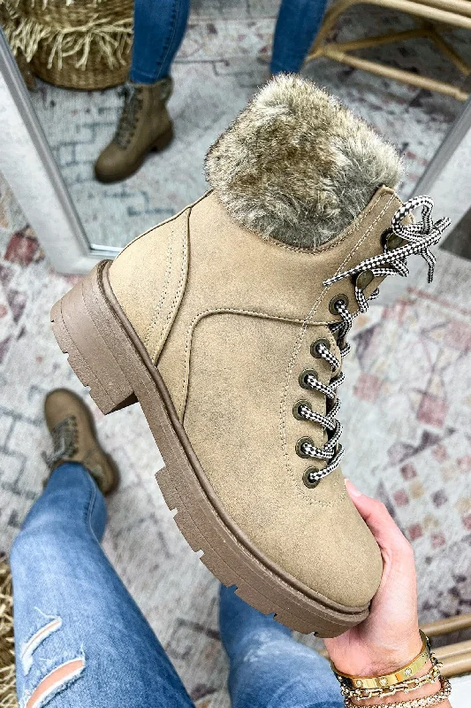 Cozy Callings Faux Fur Boots - FINAL SALE