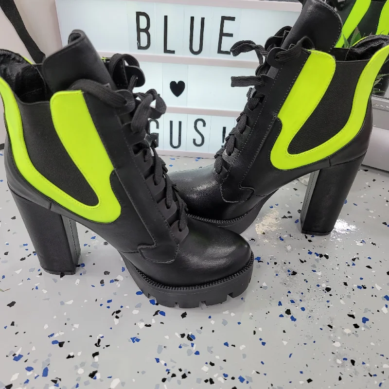 Gunship~Black & Green Bootie