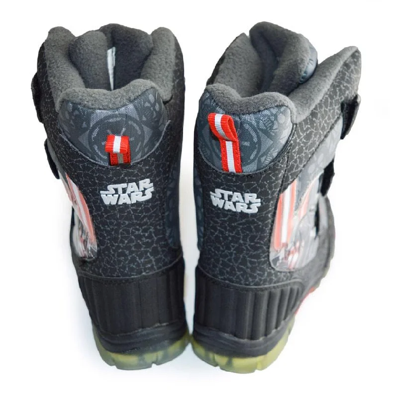 Kids Shoes Boys Light-up Star Wars Darth Vador Winter Snow Boots - 31131