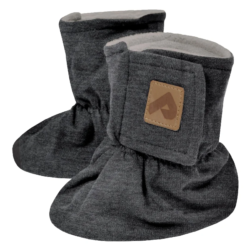 Perlimpinpin Booties - Heathered Grey