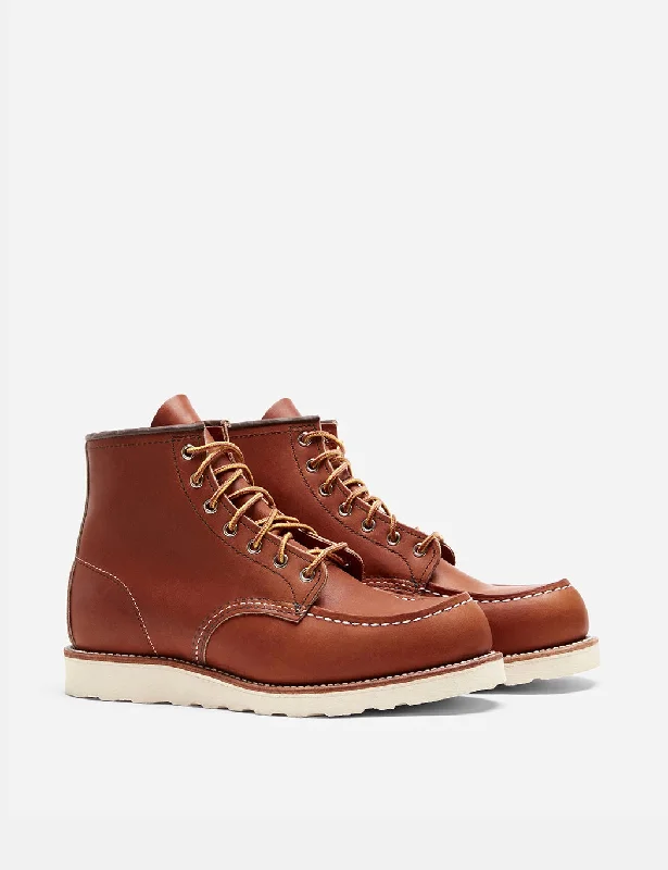 Red Wing Heritage Work 6"" Moc Toe Boots (875) - Tan