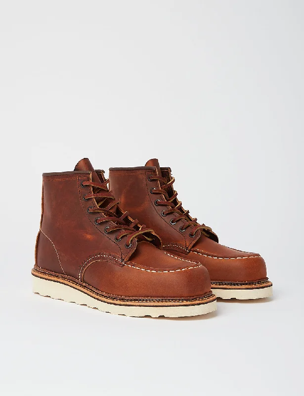 Red Wing Heritage 6"" Moc Toe Boots (1907) - Copper Rough & Tough Brown