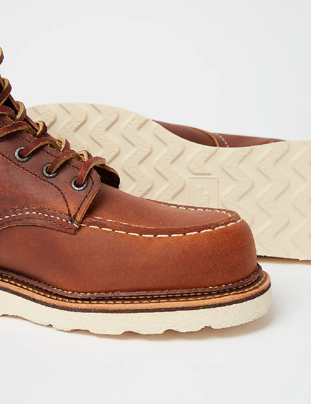 Red Wing Heritage 6"" Moc Toe Boots (1907) - Copper Rough & Tough Brown