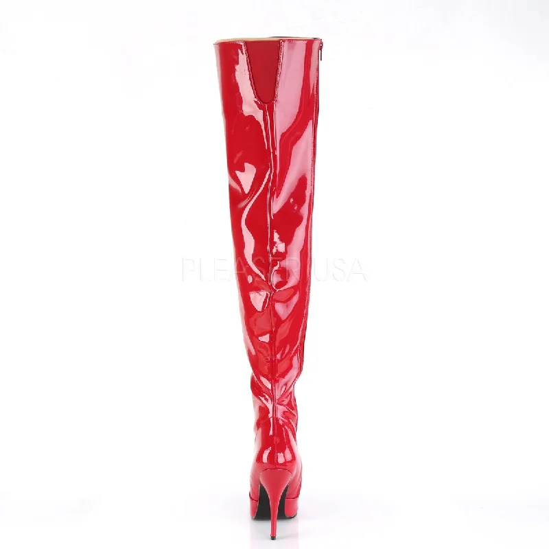 Sexy Red Thigh High Boots