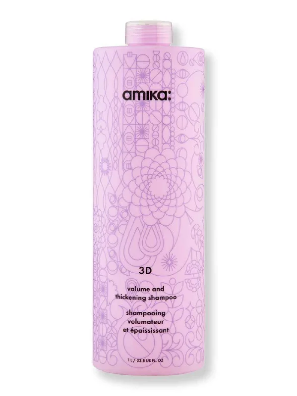 Amika 3D Volume + Thickening Shampoo 33.8 oz1000 ml