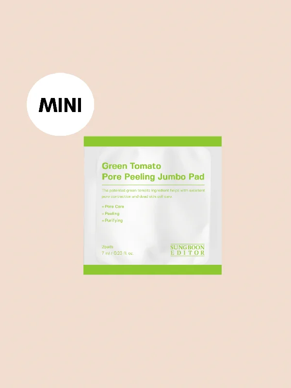 SUNGBOON EDITOR Green Tomato Pore Peeling Jumbo Pad MINI 2pcs