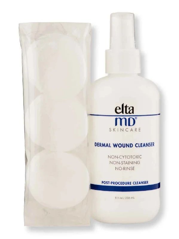 EltaMD Dermal Wound Cleanser with 21 Cosmetic Pads 8 oz