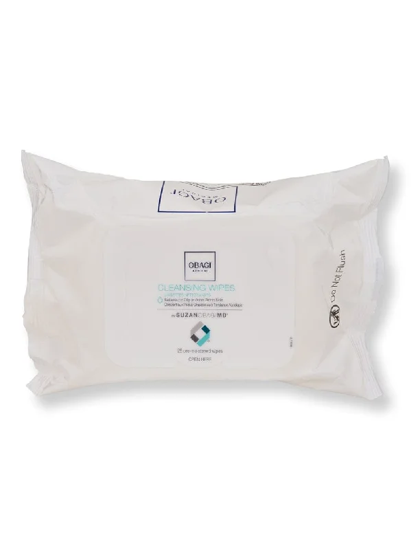 Obagi SuzanObagiMD On the Go Cleansing Wipes for Oily or Acne Prone Skin 25 Ct