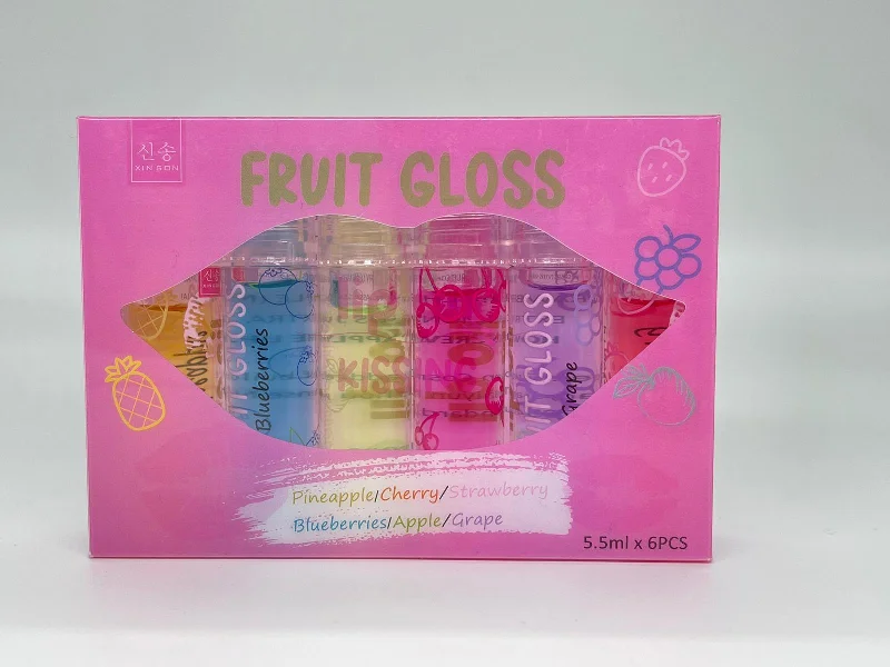 XIN-SON- FRUIT GLOSS- LIP OIL- 3PCS